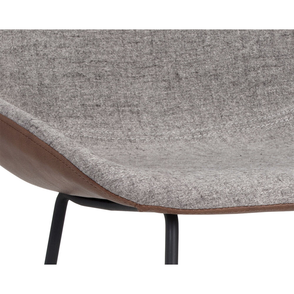 Mccoy 36.25 inch November Grey / Cinnamon Brown Counter Stool